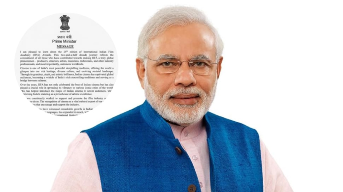 PM Modi congratulates IIFA on the 25th anniversary, recognizing its global impact


