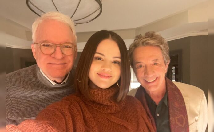Selena Gomez Surprise <i>Only killings in the building</i> SAG Awards with co-star Martin Short and Steve Martin

