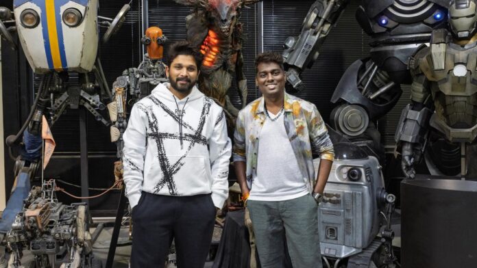 'AA22xa6': Allu Arjun, built by Science-Fi Magnum Ops for Atallie Team Up

