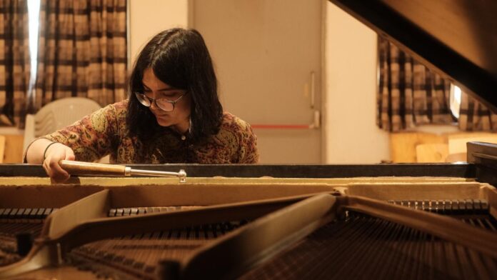 Documentation of India's grand older acoustic piano, a key at a time

