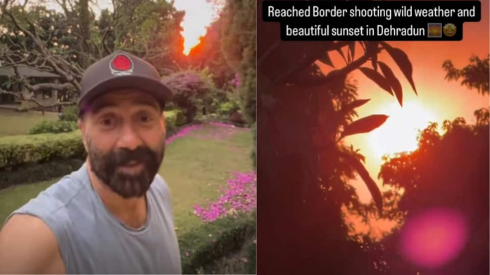 Sunny Dole Shooting Border 2 in Dehradun at moments of breathtaking sunset

