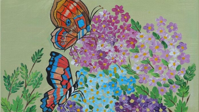 Latest art collection of sublime galleria Bangalore host acrylic artist Badunisa Irfan eccentric world

