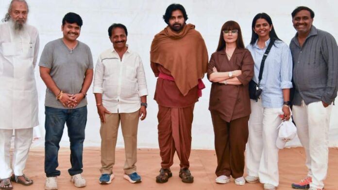 Pawan Kalyan filmed for period drama Hari Hara Veera Mallu


