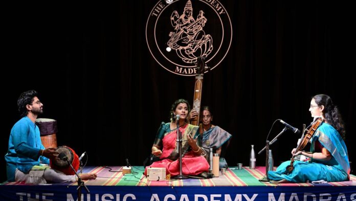 S. dedicated to Gopalakrishna Bharti. Swarmika's concert was high on Bhava 

