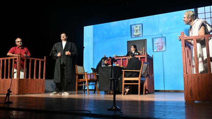 Tamil Play Kalvu Nikkia Padlum shows the fight between morality and law

