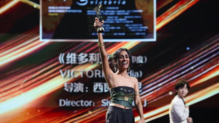 Actor Meenakshi Jayan Shanghai International Film Festival for Victoria Best Actress winning 2025


