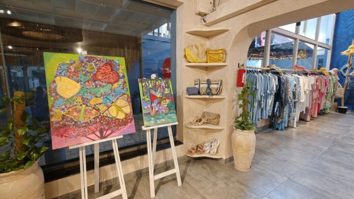Chennai House of Clothberg hosts a contemporary art show in a retail setting

