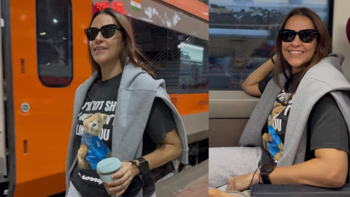 Neha Dhupia Vande rides indifferent on Bharat Express, childhood memories

