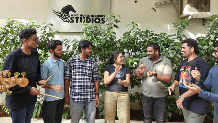 Takes music at Jaming Studio in Hyderabad 

