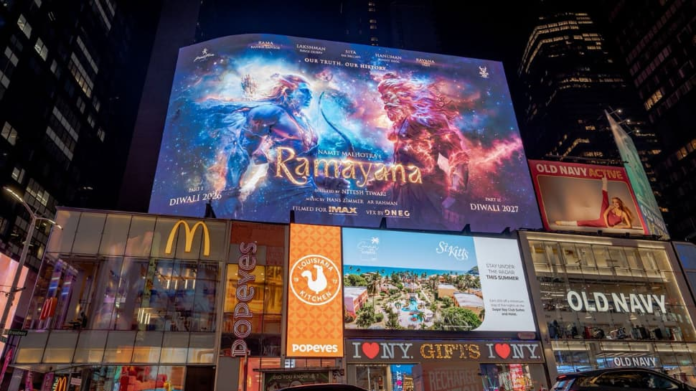After dazzling nine Indian cities, the nominated Malhotra's Ramayana Times shines in the square.

