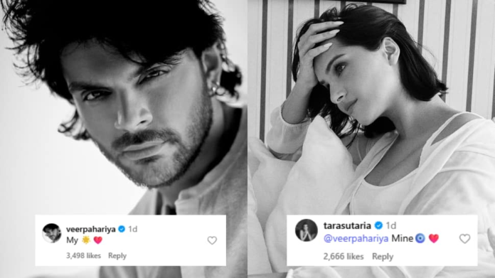Are Veer Paharia and Tara Sutiya B-Town new lovebirds? Actor Florty Comment Exchange Spark Dating Rumors

