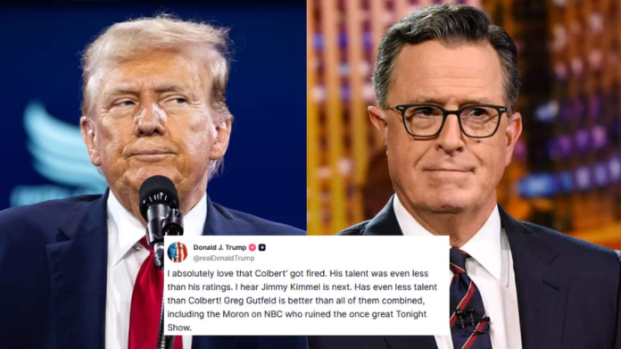 His talent was less than his rating: CBS canceled the late show after 10 years as Trump Mox Colbert

