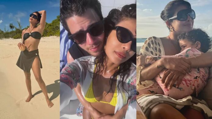 Priyanka Chopras 43rd birthday celebrations include Kissing Habbi Nick Jonas, Beach Kudls to Malty - Watch

