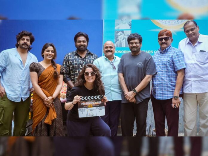 Puri Jagannadhas with Vijay Sethupathi goes on the floor in the film Hyderabad

