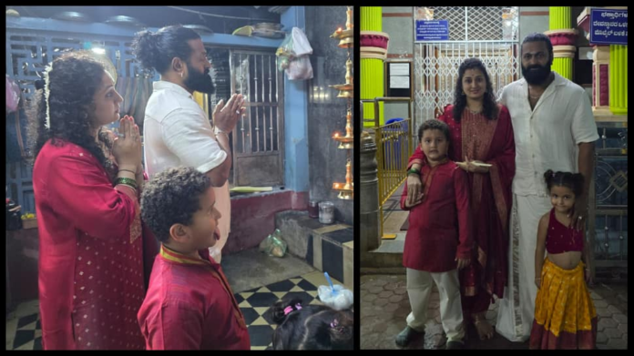 Rishha visit Sri Brahmalingeshwar temple with Shetty family, wants blessings - see the pick

