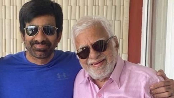 Telugu star Ravi Teja's father Rajagopal Raju moved to 90

