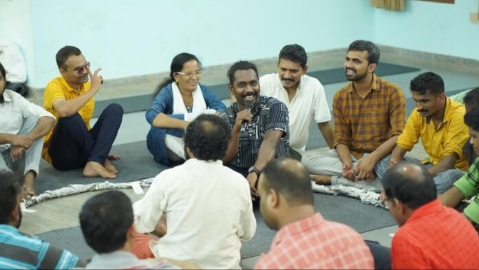 The Malayalam documentary 'Natakantham', which describes a theater workshop for a visually challenge, is chosen for a film festival in Colombia

