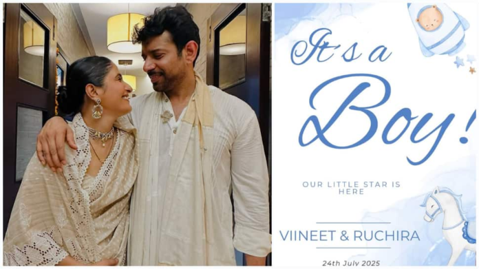Viineet Kumar Siingh and wife Ruchira welcome the child, calling it Lettlest Singh

