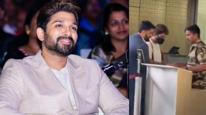 Allu Arjun's airport video: The actor wore a mask, his safety check moment goes viral - clock

