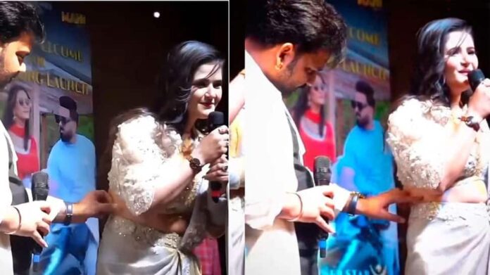 Bhojpuri actor Pawan Singh improperly trolled to touch the waist

