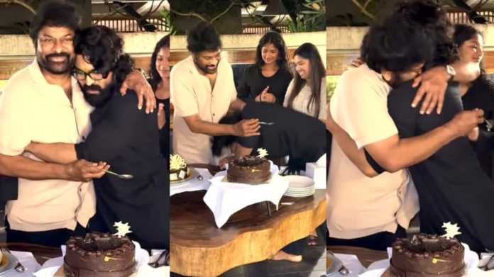 Chiranjeevi Turn 70: Ram Charan touches the megastar legs, the best father, hero and hearty birthday inspiration calls him - Watch

