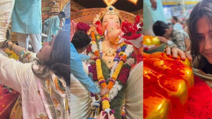 Ganesh Chaturthi 2025: Ekta Kapoor prays in Lalbagcha Raja, shares videos about his philosophy

