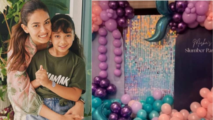 Meera Rajput secretly gives a glimpse of his elder girl Mishas grand slamb birthday party

