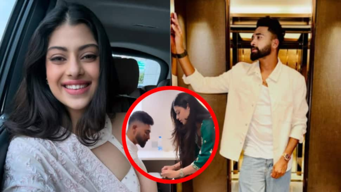 Zanai Bhosle stopped dating rumors with cricketer Mohammad Siraj, Rakhi in viral video

