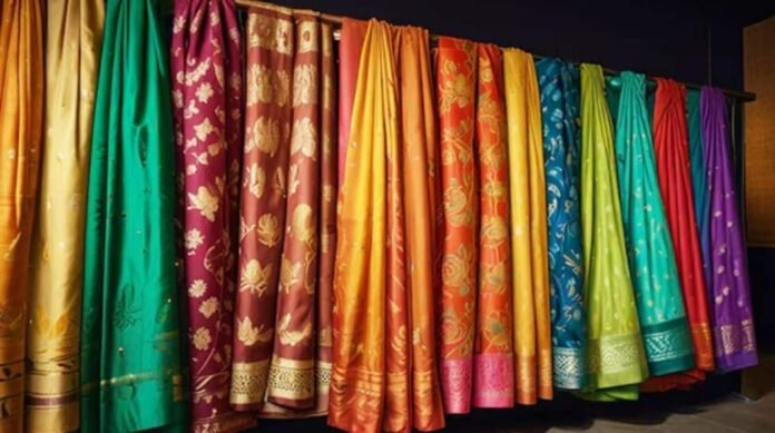 Why are the saris winning the race against fashion rapidly during this festival season?

