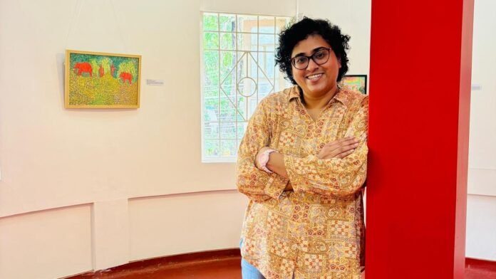 Anu Kalikal's exhibition at Thiruvananthapuram catch his fight with mental health issues

