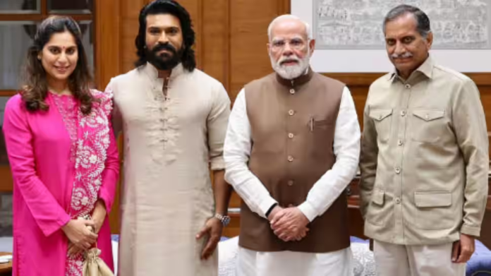 Ram Charan meets PM Modi to celebrate Archery Premier League; shared a heartfelt note

