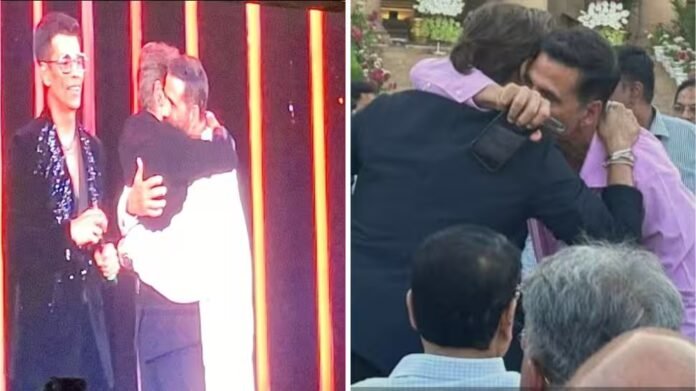 When Shahrukh met Akshay: Bollywood biggies hug each other at Filmfare 2025, fans call for on-screen reunion

