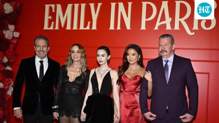 Inside Lily Collins and Ashley Park's glamorous train ride for Emily in Paris Season 5