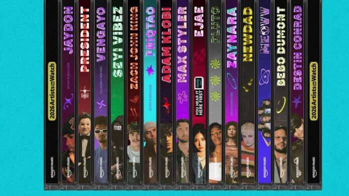 Amazon Music unveils global 2026 'Artists to Watch' campaign
