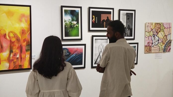Chitrangan Art Exhibition in Thiruvananthapuram is a combination of diverse subjects

