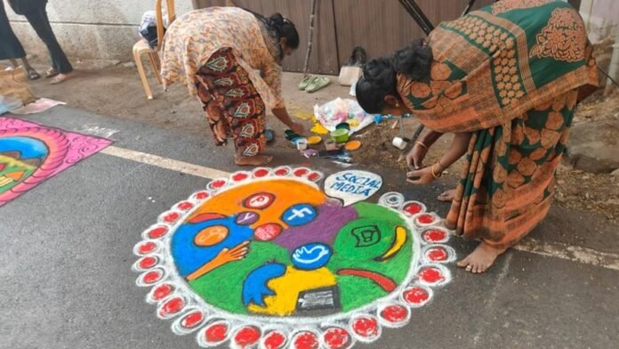 Pongal pot boils with creativity on Mandaveli Raja Street

