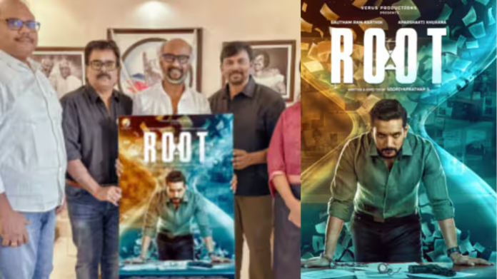 Rajinikanth releases first look of Gautam Ram Karthik's sci-fi thriller 'Root'