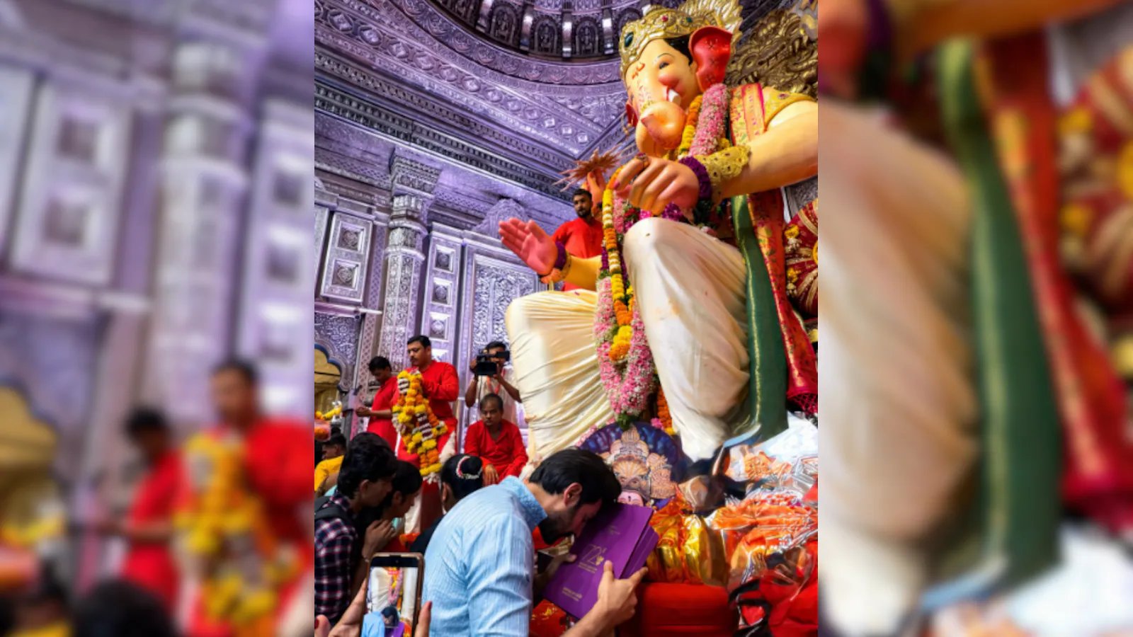 Karthik Aryan sought the blessings of Lalbaghcha Raja with his first national award