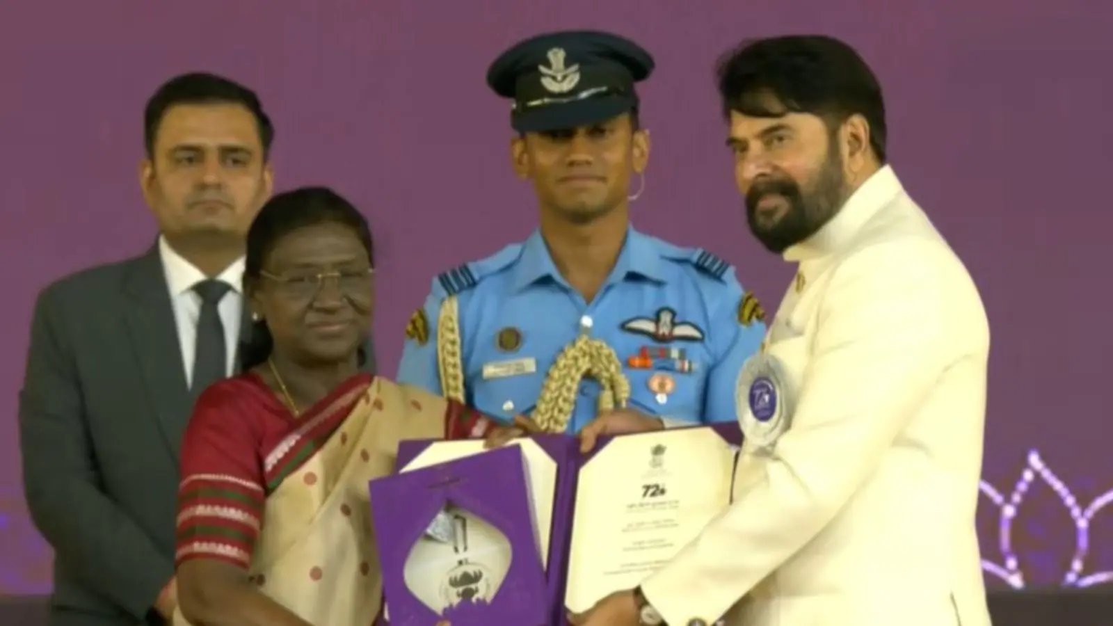 Mammootty won the fourth National Film Award Brahma YugamEqualed Amitabh Bachchan's record
