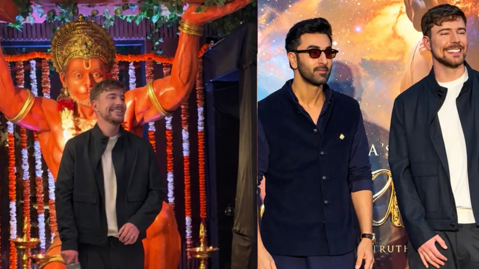 Mr. Beast Chants Jai Shri Ram At with Ranbir Kapoor The Ramayana Event in Mumbai