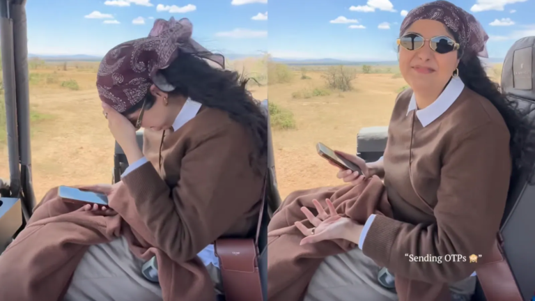 "Sending OTP": Anshula Kapoor's Masai Mara Vacation Has Too Much Trouble in the 30s