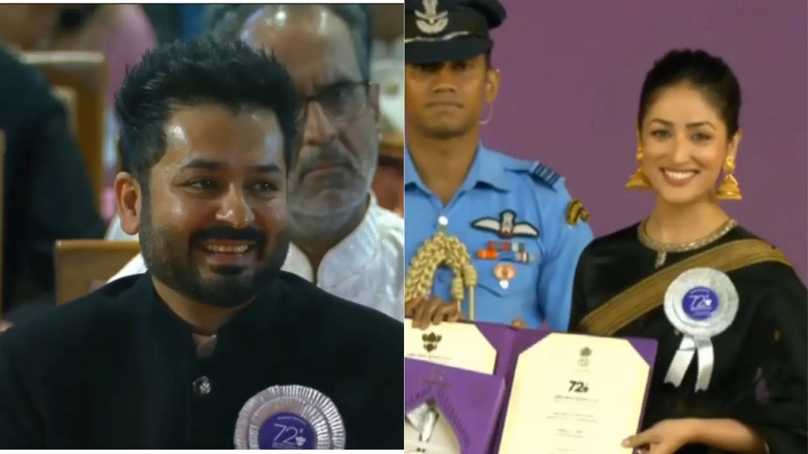 Video: Proud husband Aditya Dhar's emotional reaction to Yami Gautam winning the National Award goes viral