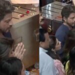 Watch: Shah Rukh Khan visits Lalbaghcha Raja with Gauri and Suhana Khan