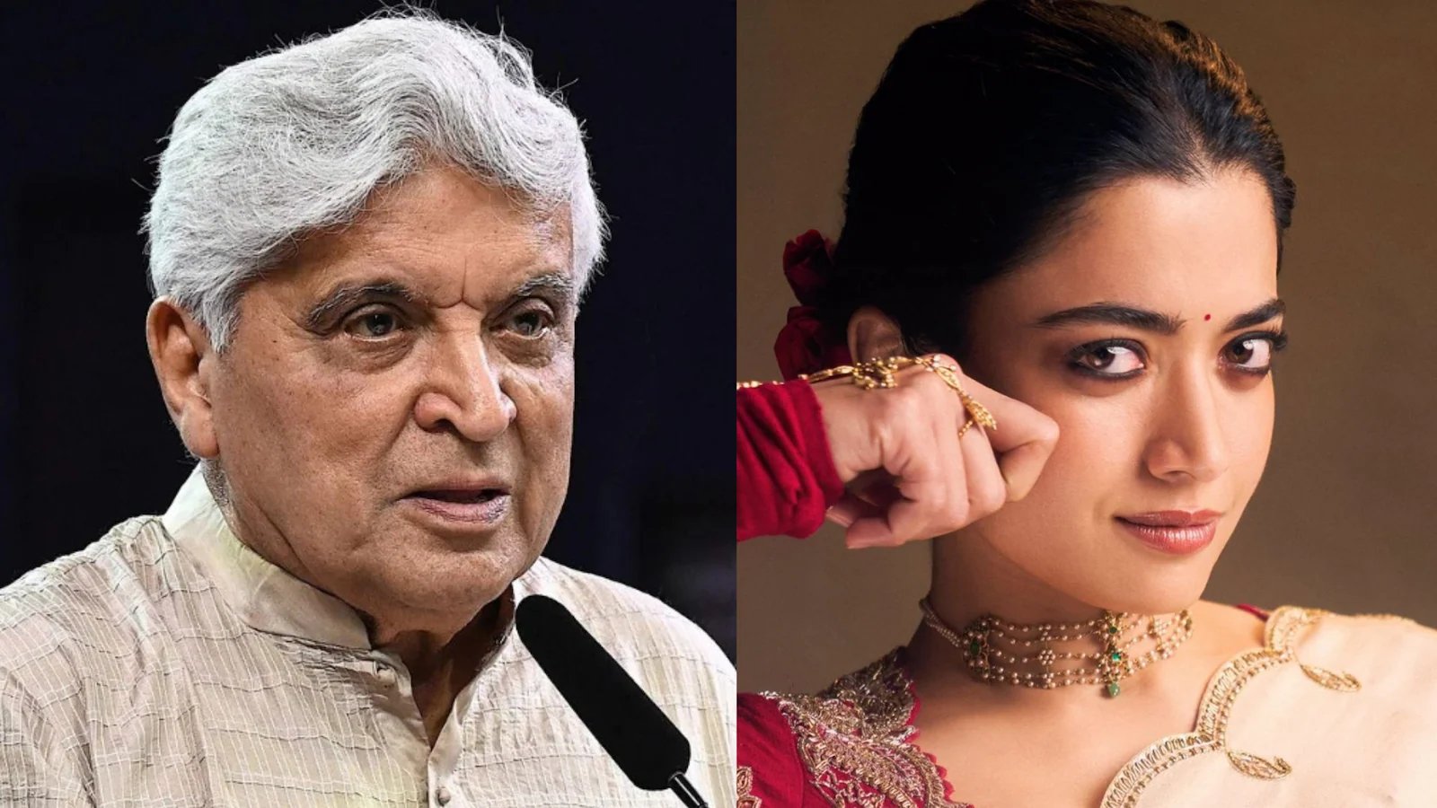 Javed Akhtar defends her accent, calls Rashmika Mandana 'a Tamil actress', internet backlash