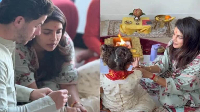 Priyanka Chopra Celebrates Navratri with Nick Jonas and Daughter Malti at Los Angeles Home, Shares Photos