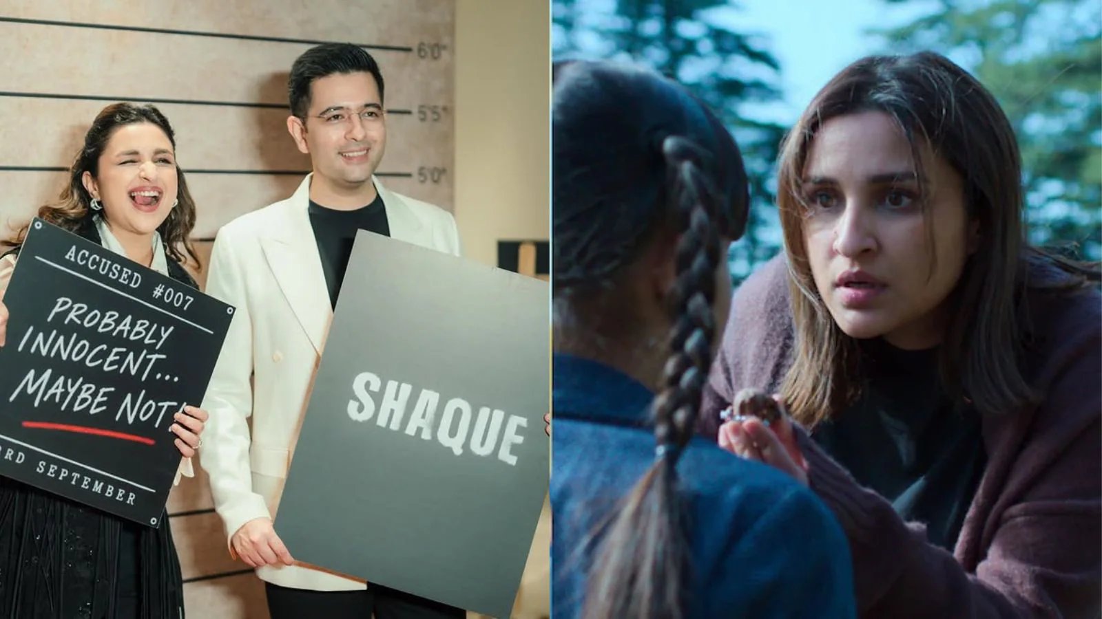 Raghav Chadha reviews wife Parineeti Chopra moveIt is called a 'nail-biting watch'.