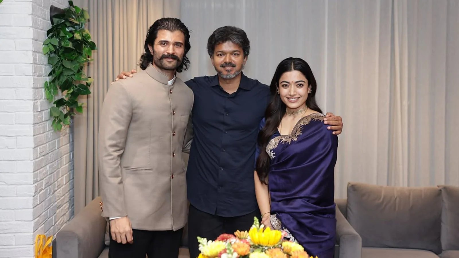 Rashmika Mandanna, Vijay Deverakonda met Tamil Nadu Chief Minister Vijay Ranabali release