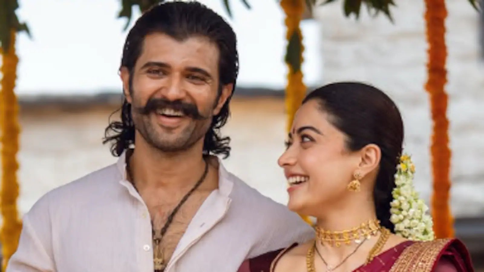 Rashmika Mandanna and Vijay Deverakonda celebrated their first Dussehra after marriage