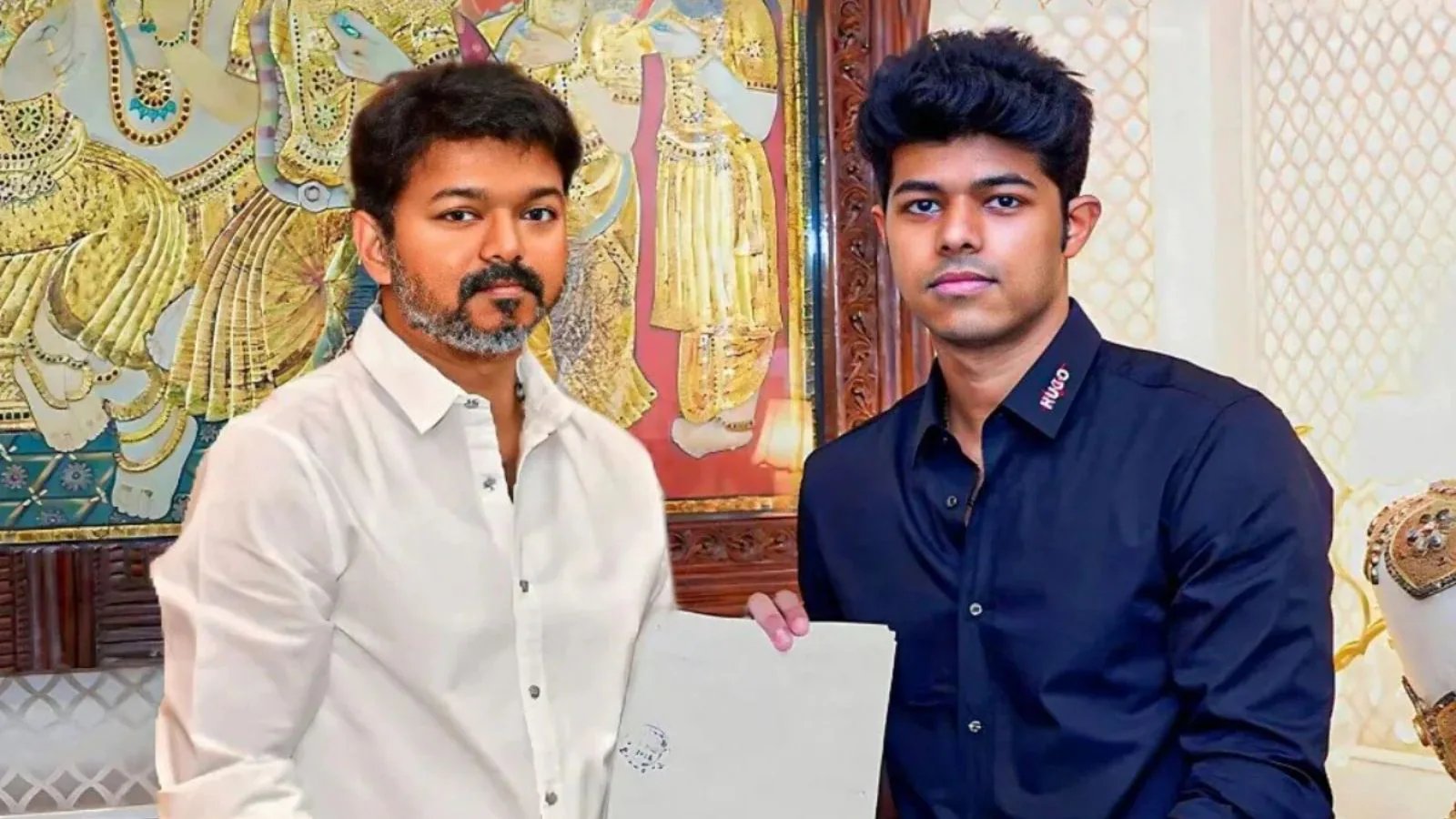 Vijay's son Jason Sanjay shared a list of official social media accounts, warning against fake profiles