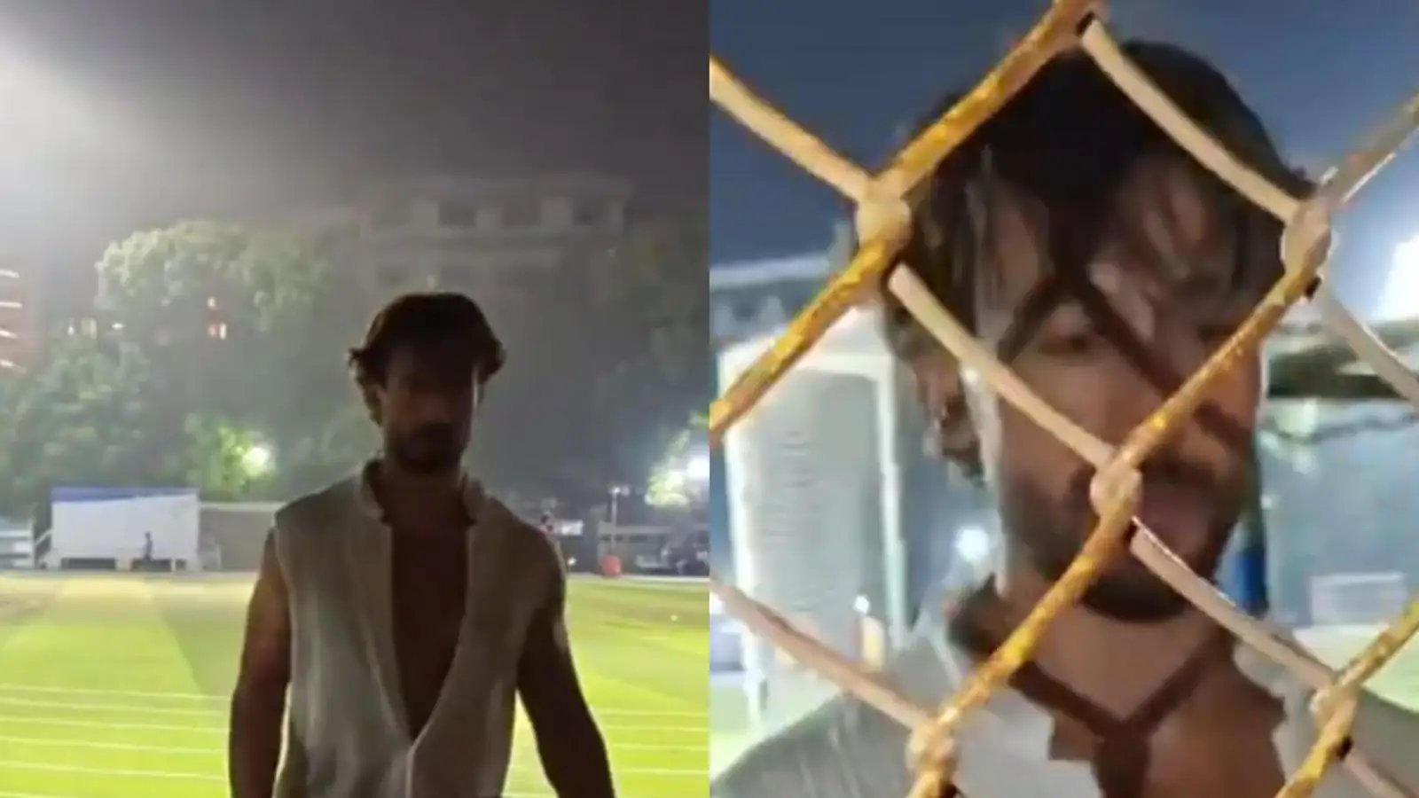 Viral video: Tiger Shroff plays football, meets fans an hour before Juhu shooting